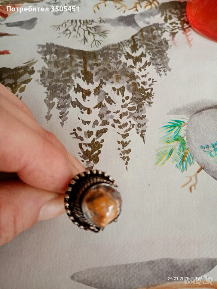 сребърен пръстен , снимка 1