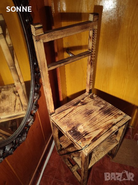 Стар СТОЛ-СТЪЛБА 2 в 1, снимка 1