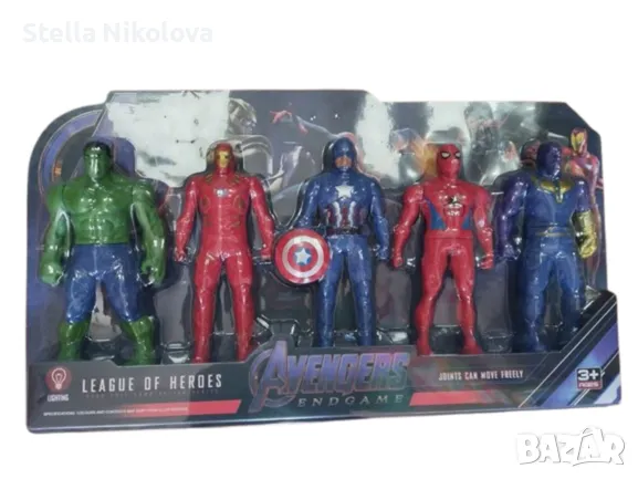 Светещи фигури "Отмъстителите", 5бр., снимка 1