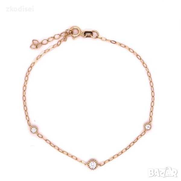 Златна дамска гривна 1,19гр. 19,0см. 14кр. проба:585 модел:33295-1, снимка 1