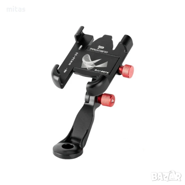 Универсална стойка за телефон, Алуминиева, Адаптивна, Монтаж на вилка, снимка 1