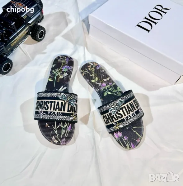 Christian Dior Floral Slides Дамски чехли {36-40}, снимка 1