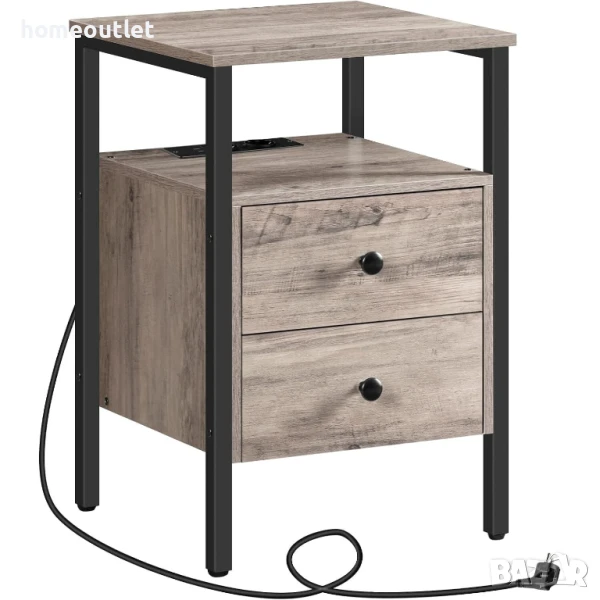 БЕЗПЛАТНА ДОСТАВКА Шкаф / помощна маса със станция за зареждане BG43CBZ01GZ, снимка 1