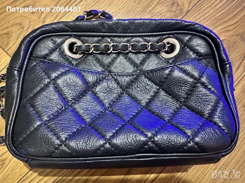 Дамска чанта през рамо и с къса дръжка от естествена кожа, снимка 1