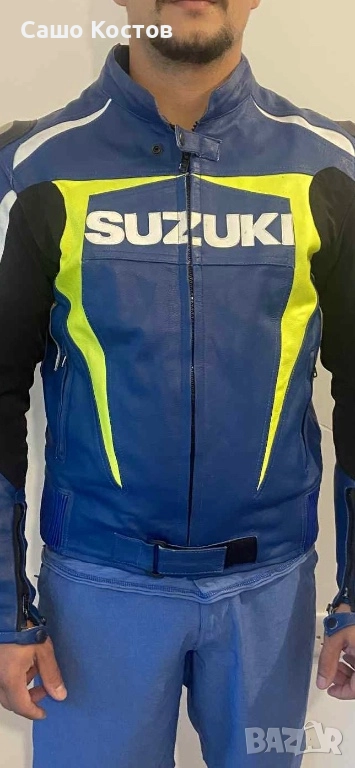 Кожено мото яке SUZUKI, снимка 1