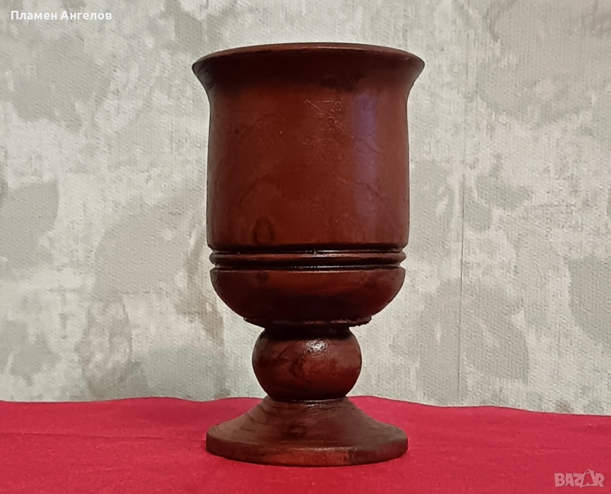 Стар, Ретро дървен моливник, снимка 1