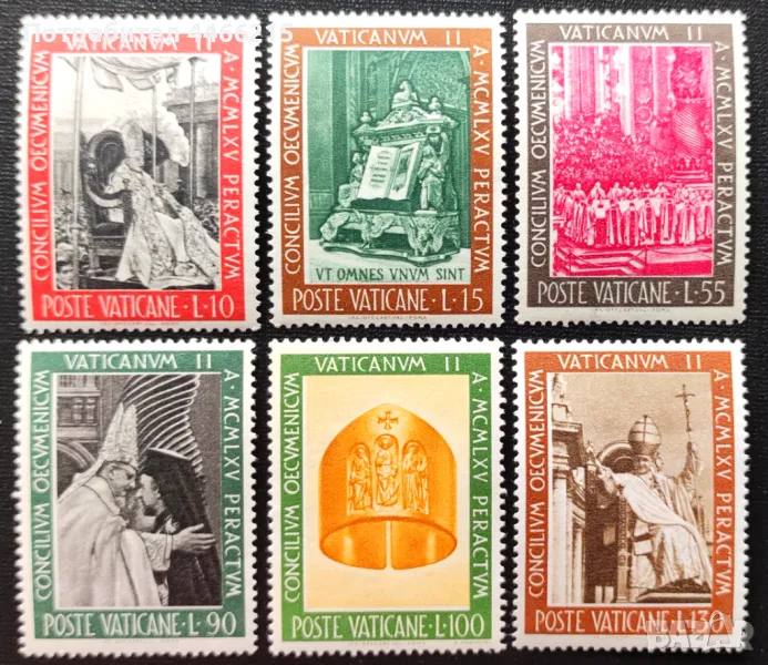 Ватикана, 1966 г. - пълна серия чисти марки, религия, 1*2, снимка 1