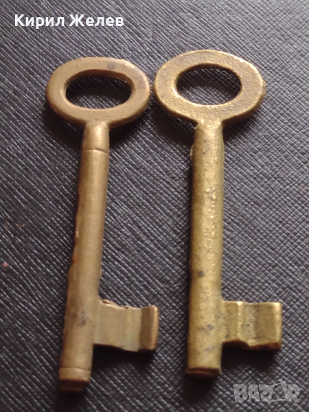 Два стари ключа за брава от соца за КОЛЕКЦИЯ ДЕКОРАЦИЯ БИТОВ КЪТ 41023, снимка 1