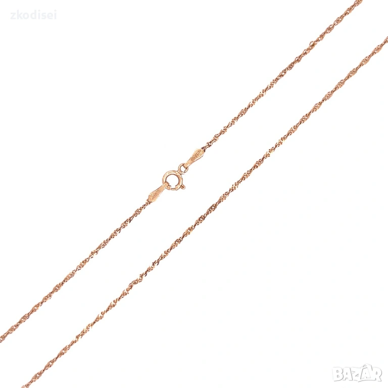 Златен синджир 1,38гр. 40,0см. 14кр. проба:585 модел:36649-6, снимка 1