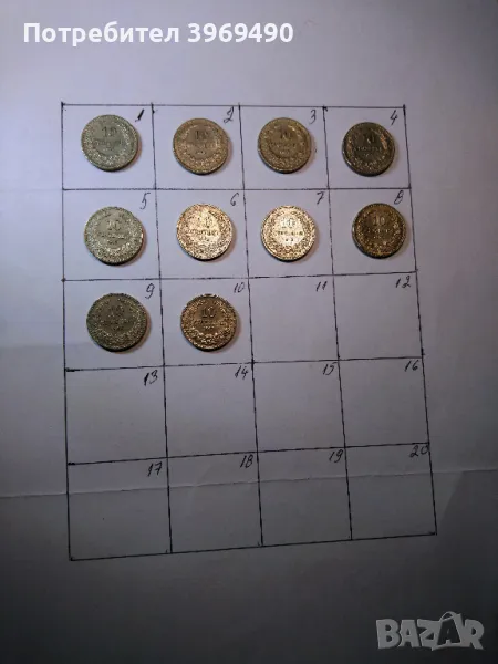 10 броя монети по 10 стотинки от 1913 г., снимка 1