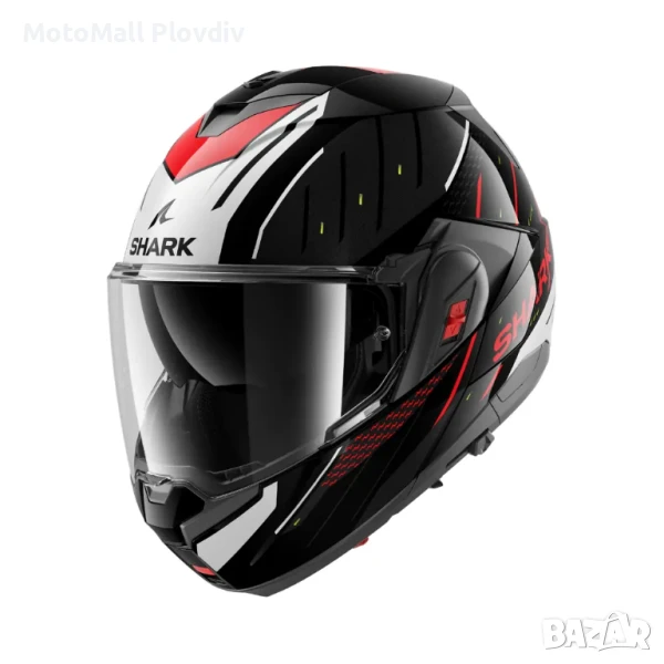 Каска Shark Oxo Rydger Black Silver Red, снимка 1