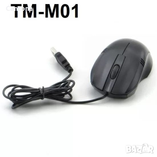 Оптична мишка ТМ-М01 USB Black, снимка 1