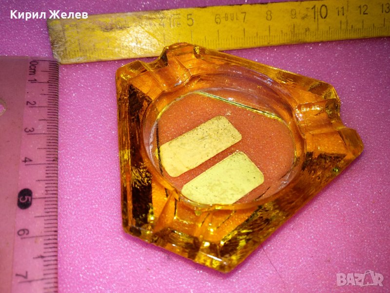 СТАР СТИЛЕН ВИНТИДЖ ПЕПЕЛНИК от ОГНЕУПОРНО ЗВЕТНО СТЪКЛО 42865, снимка 1