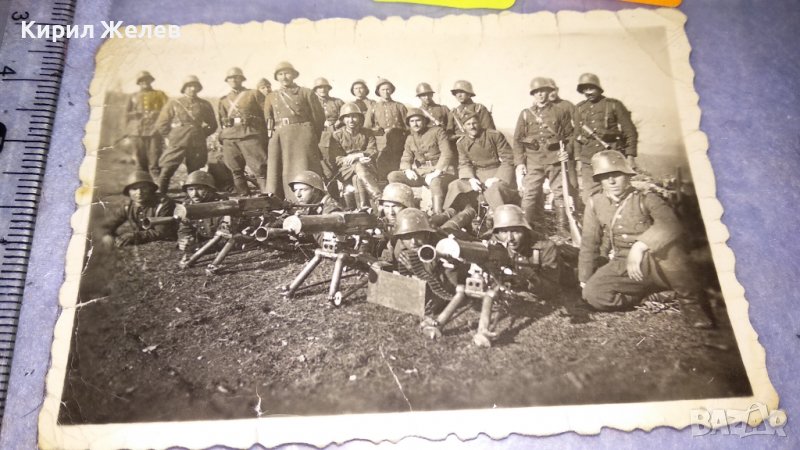 Стара ВОЕННА СНИМКА на КАРТЕЧАРСКА РОТА ВОЕННИ от ЦАРСТВО БЪЛГАРИЯ КОЛЕКЦИОНЕРСКИ УНИКАТ 16925, снимка 1