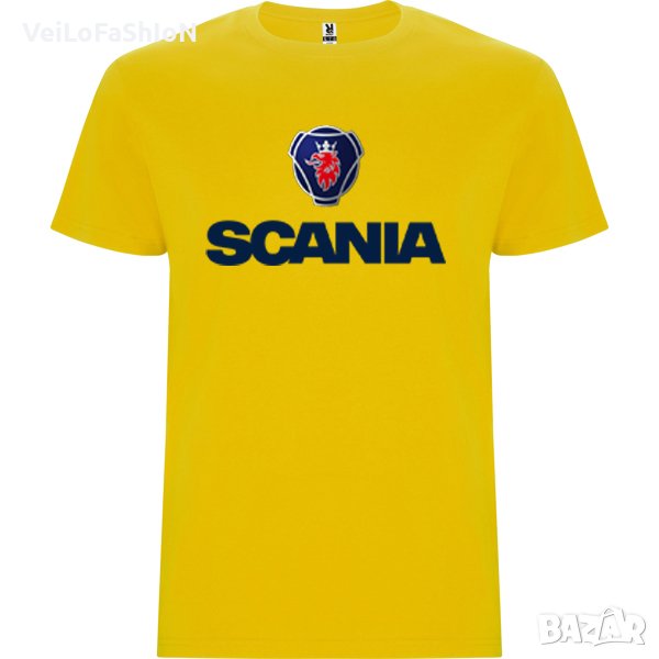 Нова мъжка тениска SKANIA (Скания) в жълт цвят , снимка 1