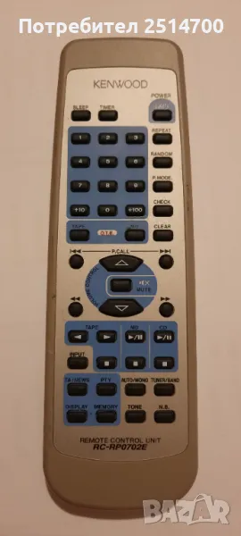 Дистанционно управление Kenwood RC-RP0702E Remote Control, снимка 1