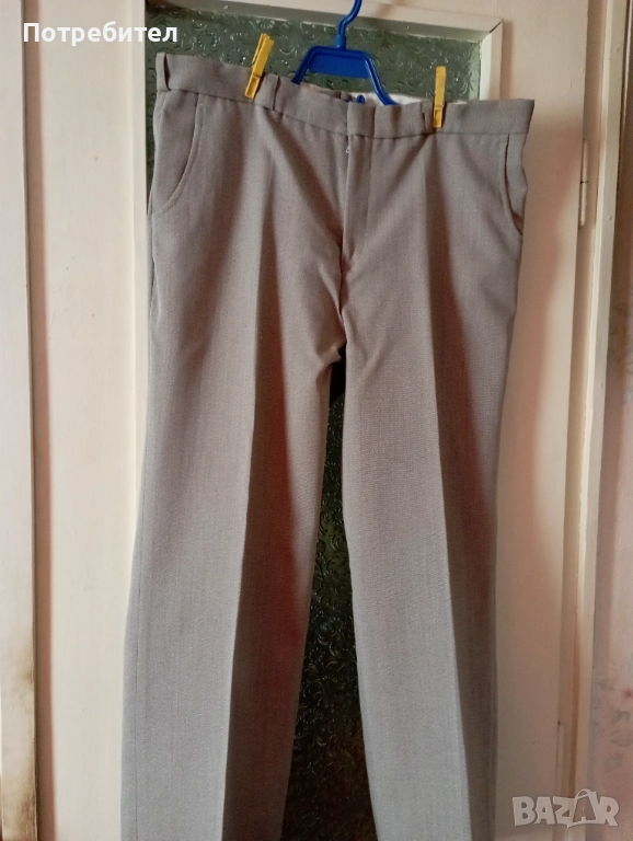 Мъжки панталон – бежов, снимка 1
