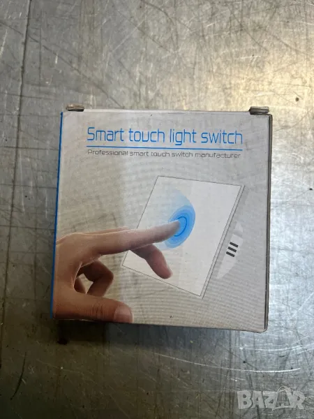 Двупътни wi-fi+ Rf бели смарт ключове за осветление., снимка 1