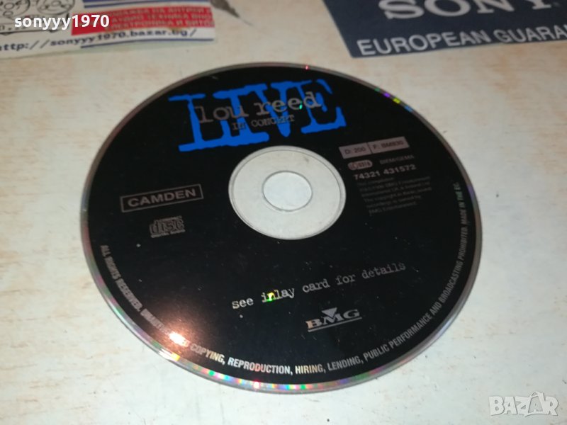 LIVE LOU REED CD 1608231210, снимка 1