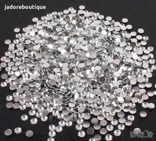 Камъчета за декорация прозрачни - 2 мм/ 3 мм/ 4 мм/ 5 мм, снимка 1