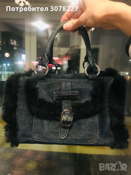 Дънкова чанта Sisley, снимка 1