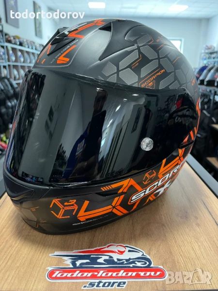 Мото каска SCPORPION EXO 390 ORCHID MATT,S 55-56см. 2 визьора, снимка 1