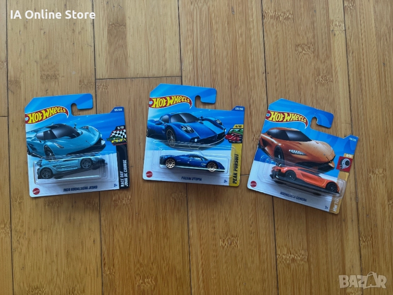 Hot Wheels 2020 Koenigsegg Jesko; Koenigsegg Gemera; Pagani Utopia, снимка 1