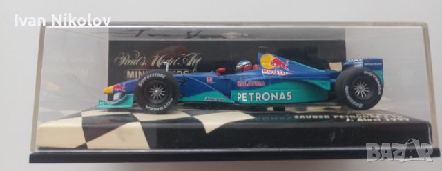 1/43 Red Bull Sauber Petronas C18 – Jean Alesi(1999) с автограф на Алези, снимка 3 - Фен артикули - 41462857