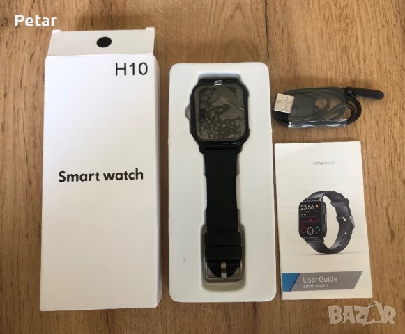 Smart Watch + Смарт Силиконова каишка + Зарядно, снимка 17 - Смарт гривни - 42165494