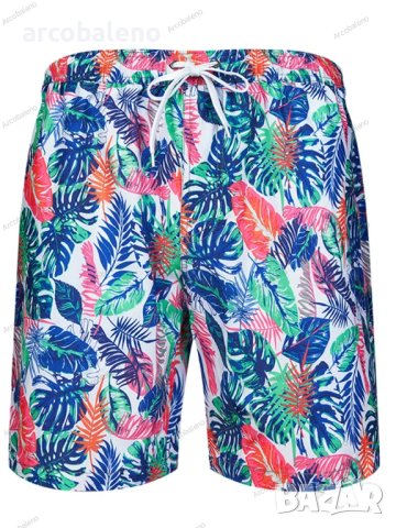 Мъжки летни ваканционни шорти Wonderland floral print, 5цвята - 023, снимка 16 - Къси панталони - 41026172