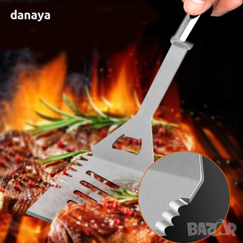 3683 Мултифункционална шпатула за скара и барбекю, 41 см, снимка 3 - Аксесоари за кухня - 40518121