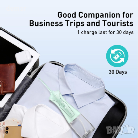 COSLUS Зъбен душ, иригатор за устна кухина, за скоби за зъби, снимка 4 - Други - 44733567