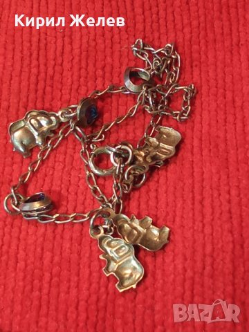 НЕЖНА СРЕБЪРНА СКЪПОЦЕННА ФИНА ГРИВНА СРЕБРО 925 с ФИГУРАЛНИ ВИСУЛКИ 29163, снимка 3 - Гривни - 38332468