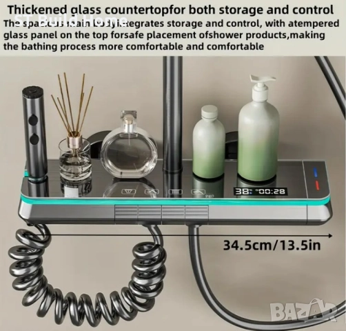 Луксозна Цифрова Душ Система с LED Осветление – Топ Оферта, снимка 3 - Душове - 51710331