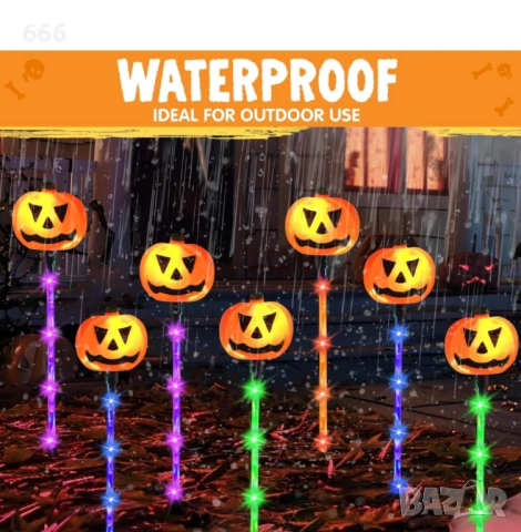 JOYIN 10 бр. Хелоуин слънчеви светлини за пътека, снимка 8 - Друга електроника - 53521165