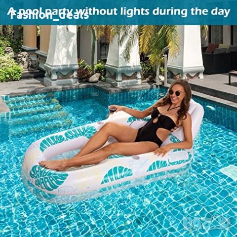 Ново Светещо надуваемо легло за възрастни и деца/Плаж Море Басейн, снимка 4 - Водни спортове - 41762166