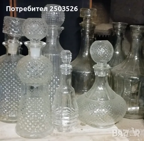 Стари кристални бутилки, снимка 6 - Колекции - 56131739