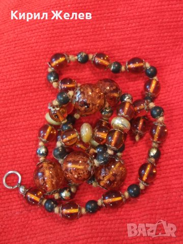 РАЗКОШЕН РЕТРО СТАР ГЕРДАН ОГЪРЛИЦА от ЦВЕТНО РЪЧНА МАЙСТОРСКА ИЗРАБОТКА СТЪКЛО 24453, снимка 2 - Антикварни и старинни предмети - 41389379