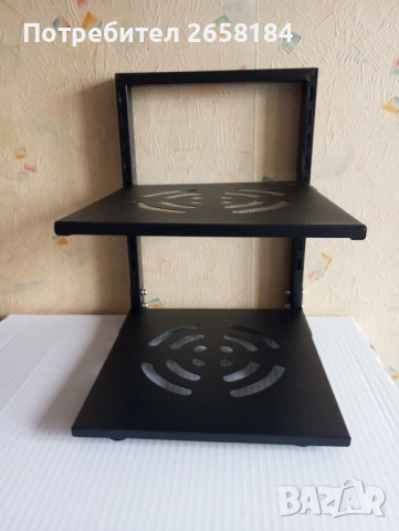 Метална поставка с регулируем рафт, снимка 2 - Други стоки за дома - 52340467