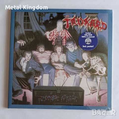 TANKARD - Zombie Attack (LP - Blue Vinyl) NEW & SEALED