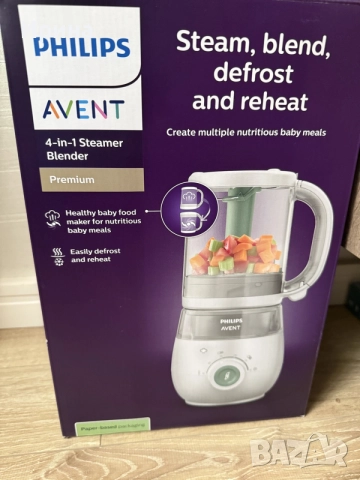 Philips Avent Premium
Пасатор с функция за готвене на пара „4 в 1“