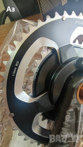 FSA Powerbox Carbon BB386EVO Crankset 2x11-speed - 52/36 Teeth - black, снимка 11 - Части за велосипеди - 44213774