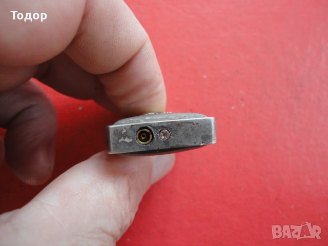 Посребрена метална запалка , снимка 3 - Запалки - 53028256