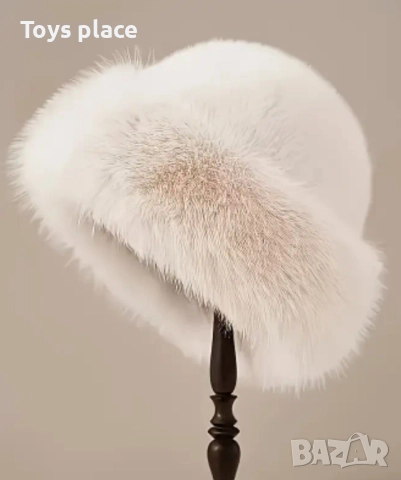 Разкошна пухкава шапка и пухкави ръкавици в различни цветове , снимка 11 - Шапки - 52440025