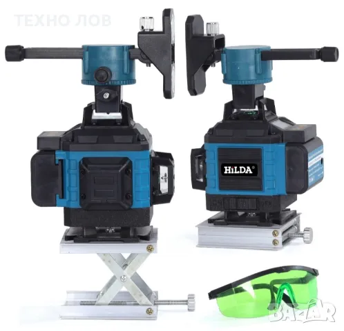 Лазарен нивелир 16 линии 4D 2 г. Гаранция 2 батерии пълен комплект + тринога

, снимка 13 - Измервателни инструменти - 49647372