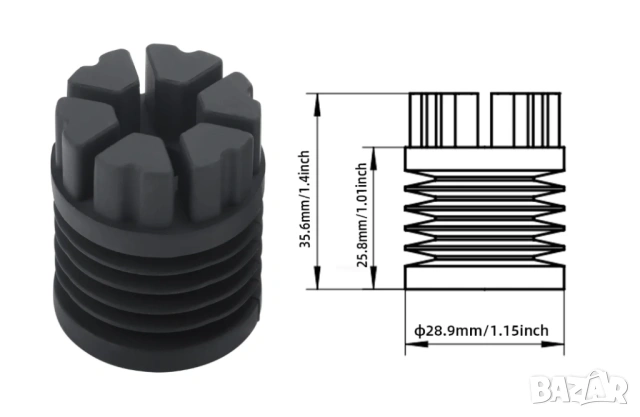 Bambu Lab P1P/P1S/X1C антивибрационни крачета