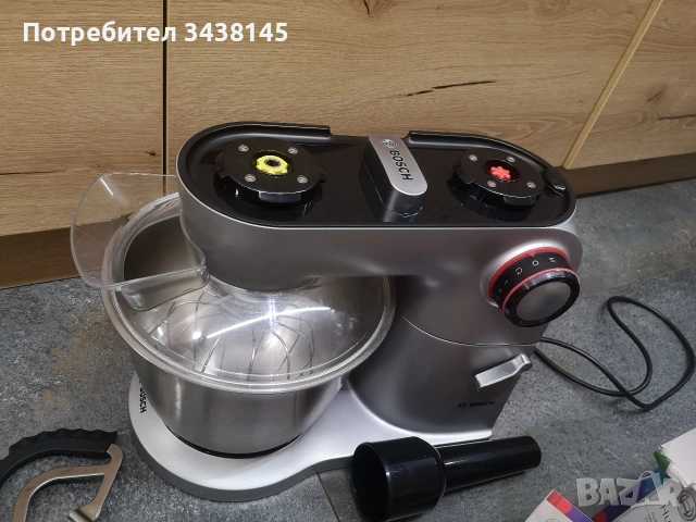 кухненски робот Bosch MUM9D33S11, месомелачка, мултимиксер с 3 диска , снимка 6 - Кухненски роботи - 53745184