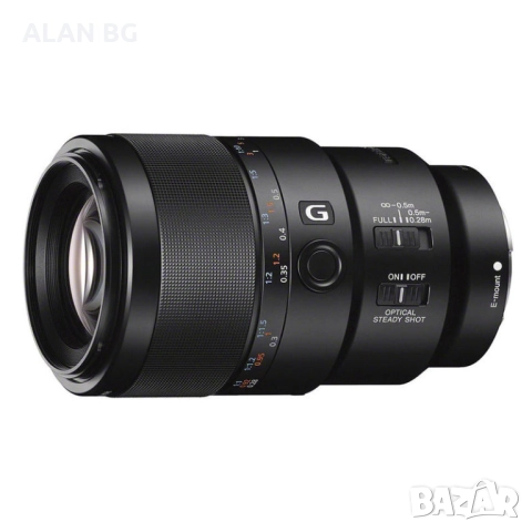 Обектив Sony SEL90M28G FE 90mm F2.8 Macro G OSS Full-Frame E-Mount Macro Lens