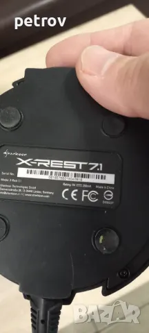  Cтойка за слушалки-Sharkoon X-Rest 7.1, снимка 2 - Ресийвъри, усилватели, смесителни пултове - 47764154