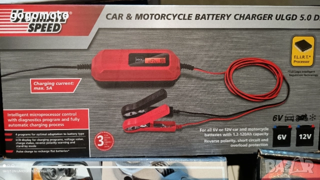 НОВО,УМНО,ИНТЕЛЕГЕНТНО,SMART  зарядно за акумулатор, 6V/12V, F.L.R.T. = FULL Logic Intelligent Regul, снимка 16 - Аксесоари и консумативи - 35240121
